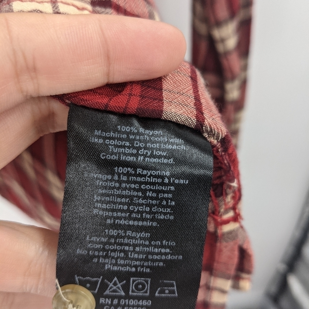 KAVU Plaid Button Long Sleeve Shirt - Picture 4 of 6